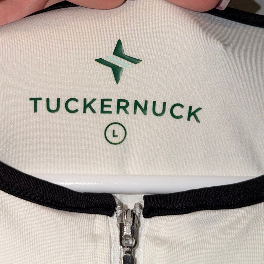 Tuckernuck Tennis Sleeveless Mini Dress In White and Black Size L - Picture 4 of 6